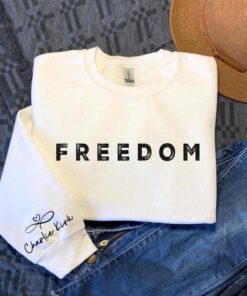 Charlie Kirk Freedom on the Sleeve Sweatshirt