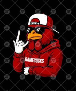 Cool Gamecocks Chicken Mascot Watermark