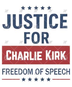 Justice For Charlie Kirk Freedom Of Speech Watermark