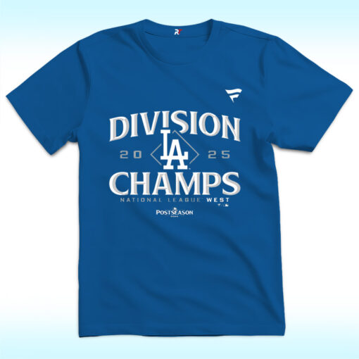 LA Dodgers NL West Division Champions 2025 Shirt