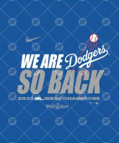 LA Dodgers We Are So Back NL West Champions Watermark