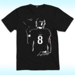 Lamar Jackson Shirt with Signature, Baltimore Ravens
