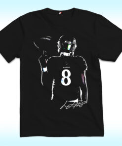 Lamar Jackson Shirt with Signature, Baltimore Ravens