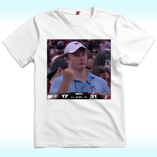 Middle Finger Alabama Fan Viral Meme Shirt