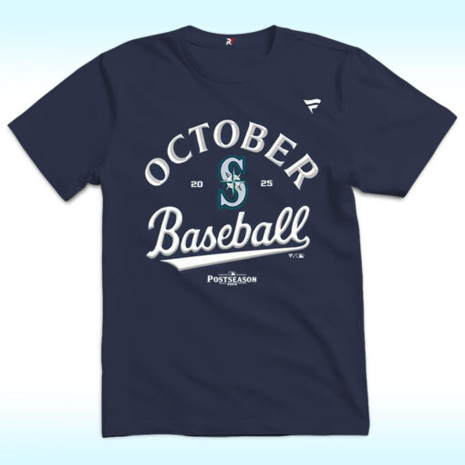 October Baseball 2025 Shirt, Seattle Mariners