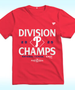 Philadelphia Phillies Fanatics 2025 NL East Division Champions Shirt