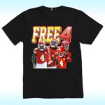 Rashee Rice Free 4 Shirt, Kansas City Chiefs