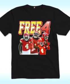 Rashee Rice Free 4 Shirt, Kansas City Chiefs
