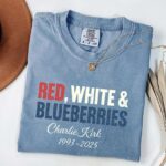 Red, White and Blueberries Charlie Kirk 1993-2025 Shirt