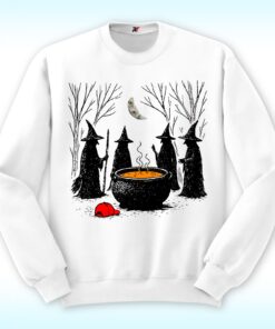 Spooky Witch Halloween Trump Sweatshirt, Anti Trump