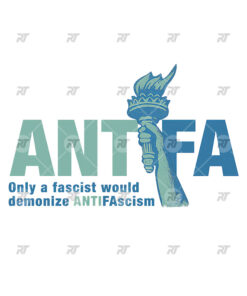 Antifa Only A Fascist Would Demonize Antifascism Watermark