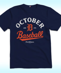 Detroit Tigers October Baseball 2025 Shirt, Keep the Roar Alive