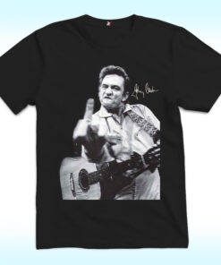 Johnny Cash Middle Finger Shirt