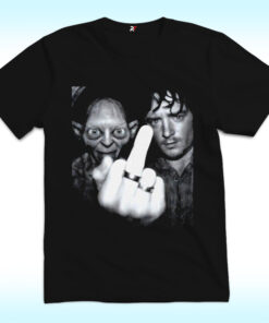 Lotr Frodo And Gollum Partying Dank Middle Finger Shirt