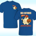 Phillies Halloween Ghost Shirt, Red October