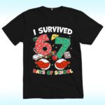 I Survived 67 Days of School Christmas Shirt, Six Seven Trending For Teacher