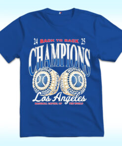 LA Dodgers Back to Back Champs 2024-2025 Shirt, Baseball Capital of The World
