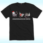 Overstimulated But Festive Possum Christmas Shirt
