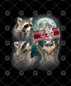 Three Raccoons Dr Pepper Watermark