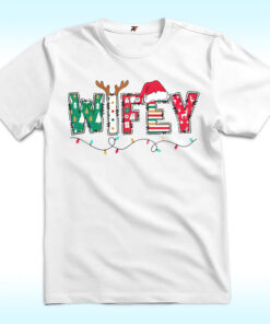 Wifey Hubby Christmas Shirt For Couple