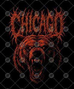 Chicago Bear Metal Band Style Watermark