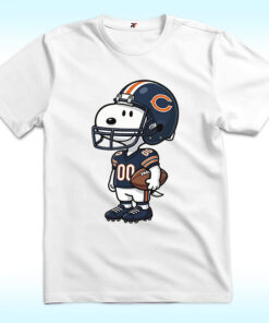 Chicago Bears NFL Helmet Snoopy Shirt