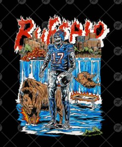 Josh Allen Buffalo Bills Skeleton Watermark