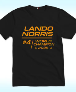 Lando Norris 2025 World Champion F1 Shirt, McLaren Race