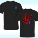 Texans H-Town, Houston Rock Hand Shirt