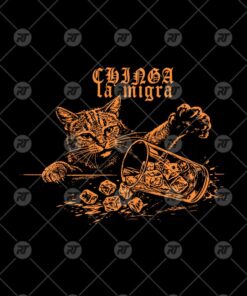 Chinga la migra Cat anti-ICE Watermark