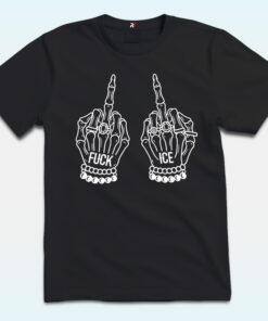 Fuck Ice Middle Finger Shirt