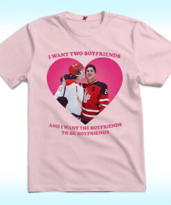 I Want Two Boyfriends Shirt, Hollander Rozanov With Heart For Valentine
