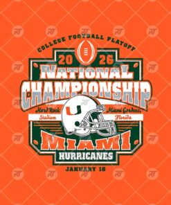 Miami Hurricanes CFP National Championship 2026 Watermark