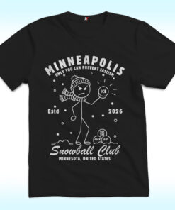 Minneapolis Snowball Club Shirt, Anti ICE