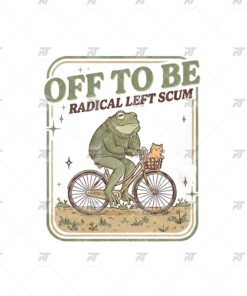 Off To Be Radical Left Scum Frog Watermark
