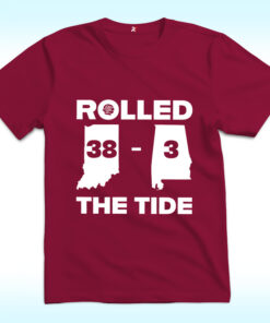 Rolled The Tide 38–3 Alabama Football Victory Shirt, Play Off NCAA Football