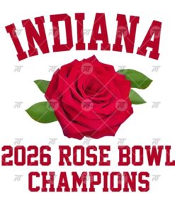 2026 Rose Bowl Champions Indiana Hoosiers Watermark