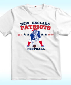 Vintage New England Patriots Shirt, EST 1960