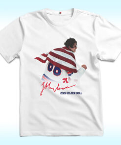 Jack Hughes USA Hockey Golden Goal 2026 Hockey Shirt