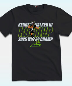 Kenneth Walker III K9 MVP World Cahmp 2025 Signature Shirt