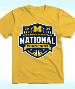 Michigan Wolverines Men's Basketball National Champions 2026 Shirt