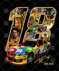 Kyle Busch Eighteen Tribute Nascar Legend Watermark Back