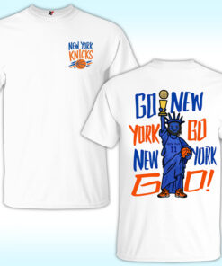 Go New York Go Statue of Liberty Knicks Basketball Shirt