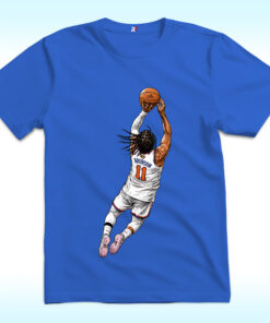 Jalen Brunson Flying Dunk Shirt, New York Knicks