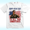 Maverick Tom Cruise Happy 4th Of July To All You Sumbitches Shirt