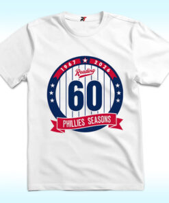 Philadelphia Phillies Reading Fightin Phils 60 Seasons Anniversary 1967–2026 Shirt