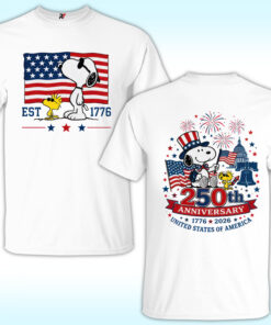 Snoopy America 250th Anniversary Shirt, Peanuts 1776-2026, 4th of July