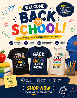 Back to School Shirt, Banner Mobile