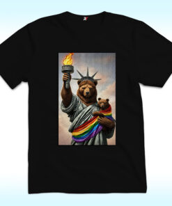 Bear Statue Of Liberty Pride Shirt