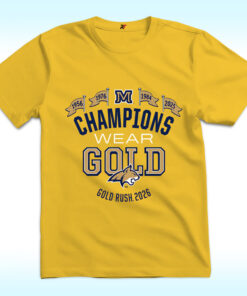 Champions Wear Gold Montana Gold Rush 2026 Shirt